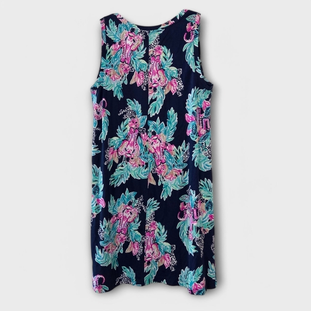 NWT Lilly Pulitzer Raylee Dress In Ink Navy Peanyt Gallery Tank Summer Dress - Picture 7 of 10
